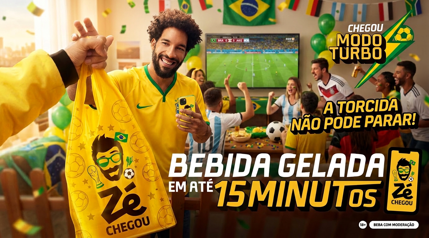 Bebida gelada entregue em até 15 minutos